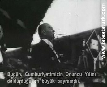 10th Anniversary Speech of the Republic (29.10.1933)