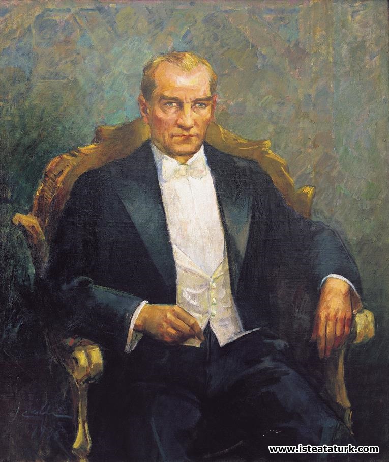 İbrahim Çallı, Portrait of Atatürk, 1935