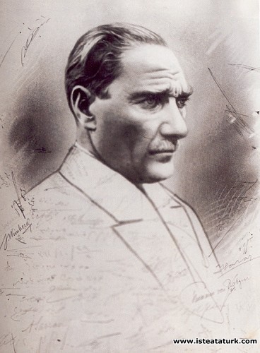 Ratip Tahir Burak, Atatürk Drawing, 1925