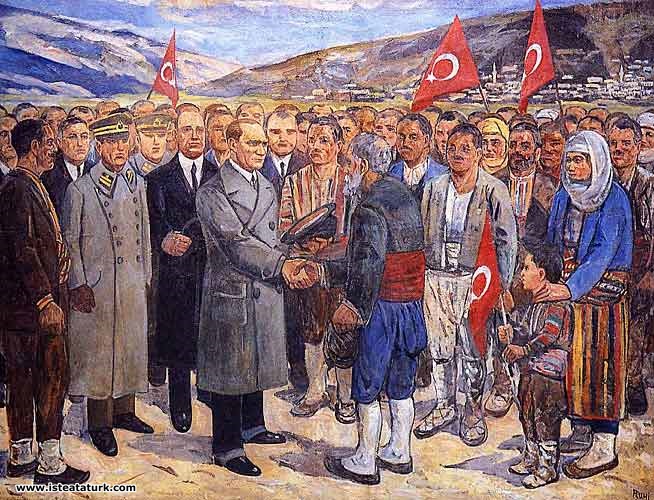 Mehmet Ruhi Arel, Atatürk with the Villagers