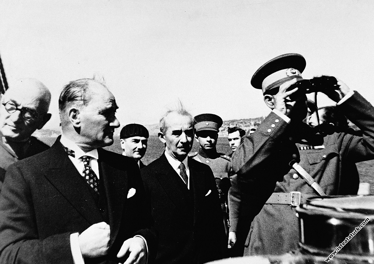 Mustafa Kemal Atatürk İran Şah'ı ile İstanbul Lima...