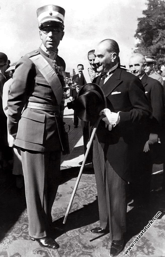 Mustafa Kemal Atatürk'ün İsveç Veliahtı Gustav Ado...