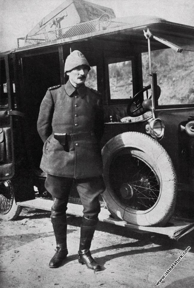 Staff Colonel Mustafa Kemal in the Dardanelles Wars. (1915)
