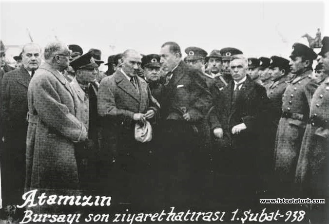 Mustafa Kemal Atatürk's Bursa Visit. (01.02.1938)