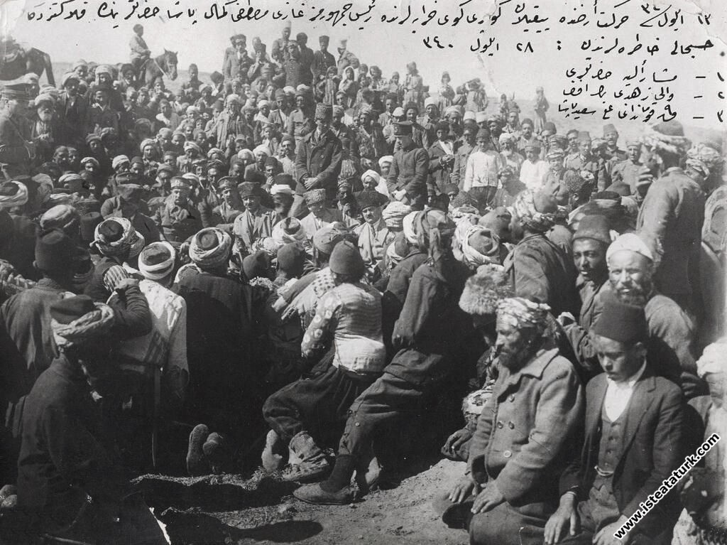 Mustafa Kemal Paşa Erzurum Hasankale'de (Pasinler)...