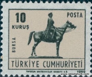 Bursa Ataturk Monument Stamp