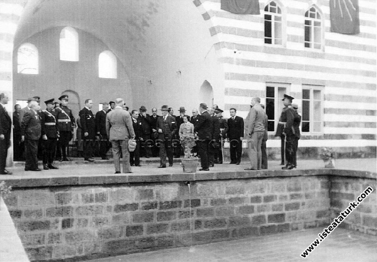 While making investigations at Semanoğlu Mansion in Diyarbakır.  (November 16, 1937)