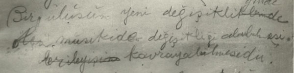 Ataturk's Handwriting